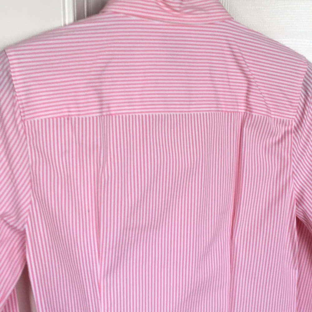 J. Crew Pink and White Striped Button-Down Shirt - Picture 5 of 5